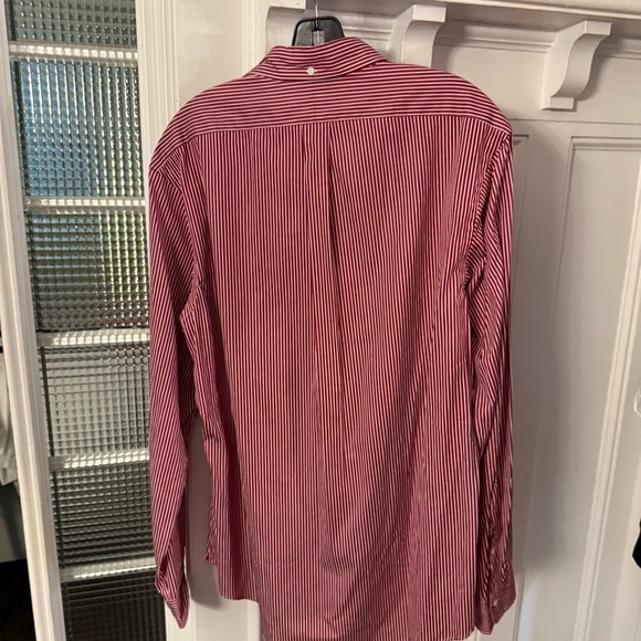 Polo Ralph Lauren Men’s Button Down Shirt Red & White Striped Sz L NWT - Picture 4 of 10
